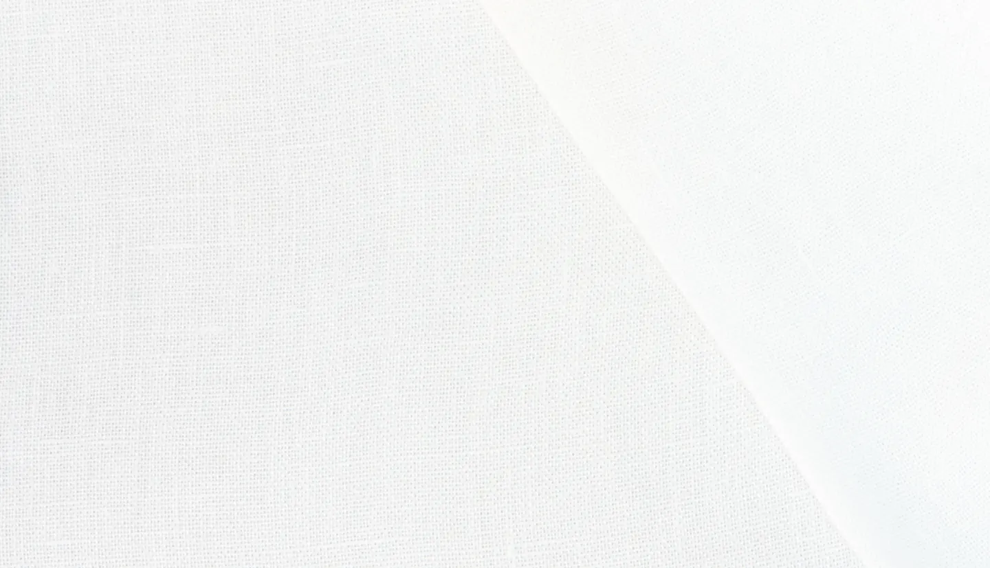 Nettex Brunswick curtain fabric in Snow