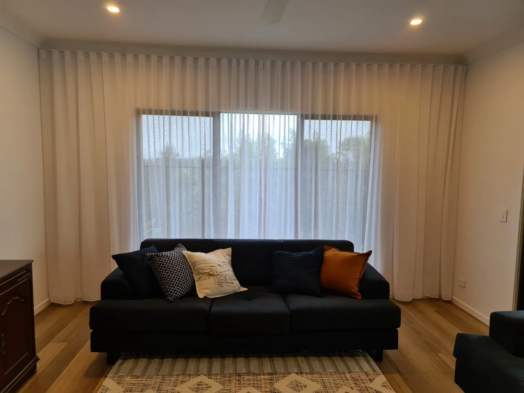 Ceiling to floor sheer curtains