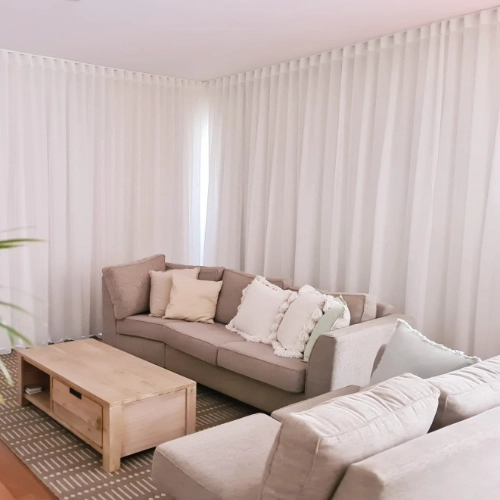 Blockout curtains in a Southport living room